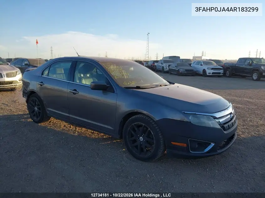 FORD FUSION 2010, VIN 3FAHP0JA4AR183299