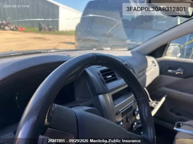 2010 FORD FUSION VIN 3FADP0L30AR312801 — фото 7