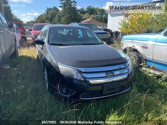 FORD FUSION 2010, VIN 3FAHP0CG0AR130696