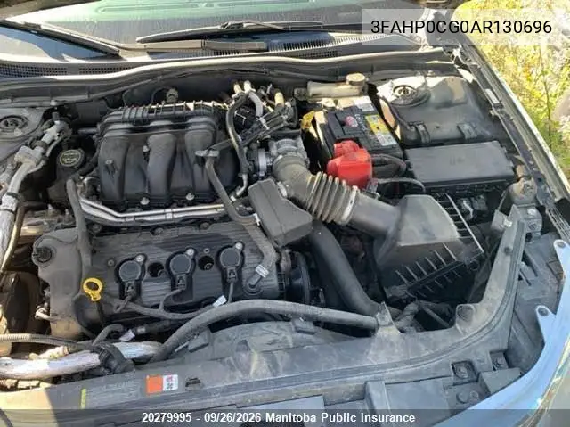 2010 FORD FUSION VIN 3FAHP0CG0AR130696 — фото 10