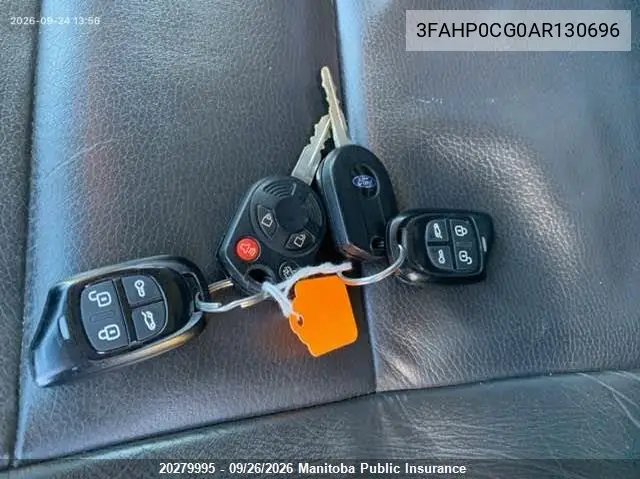 2010 FORD FUSION VIN 3FAHP0CG0AR130696 — фото 11