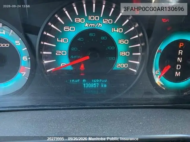 2010 FORD FUSION VIN 3FAHP0CG0AR130696 — фото 7