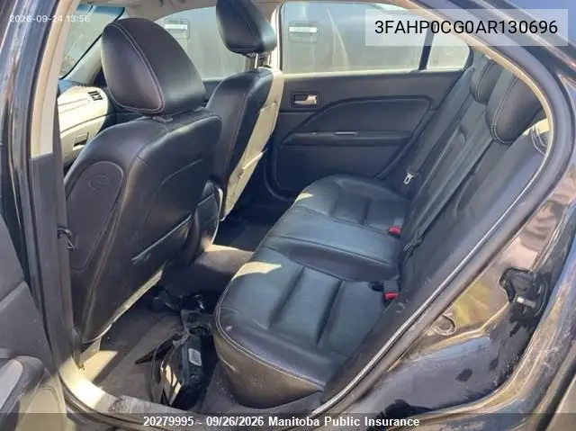 2010 FORD FUSION VIN 3FAHP0CG0AR130696 — фото 8