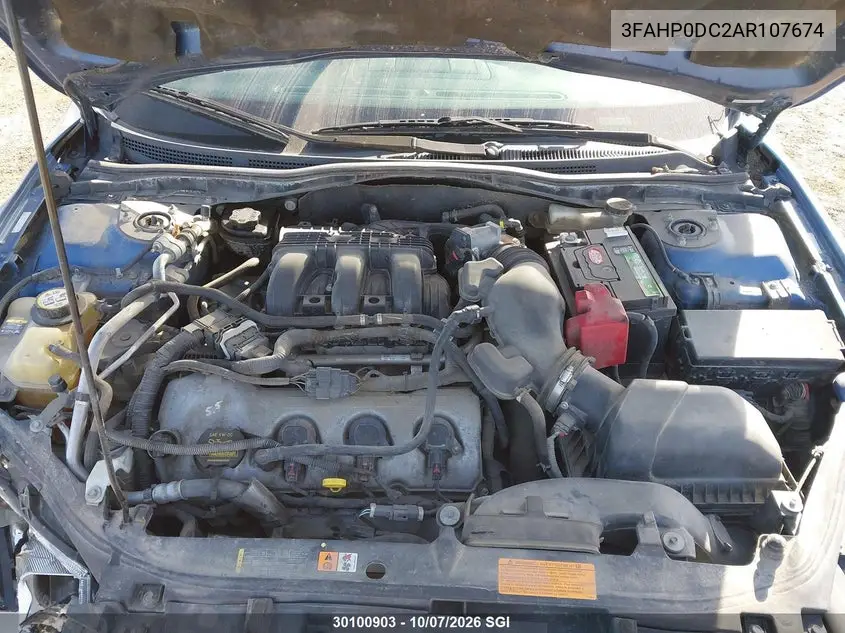 2010 FORD FUSION VIN 3FAHP0DC2AR107674 — фото 10