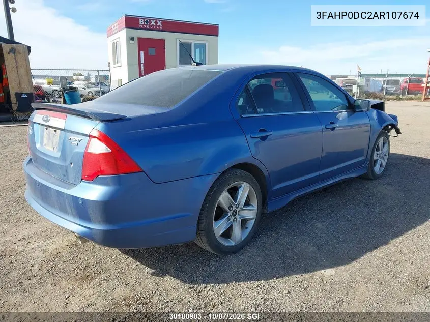 2010 FORD FUSION VIN 3FAHP0DC2AR107674 — фото 4