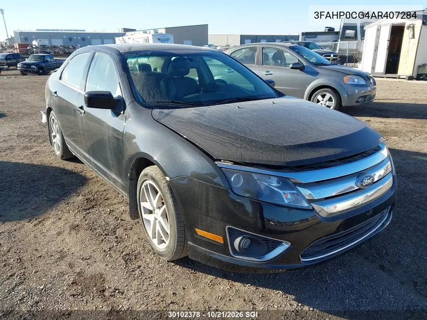 FORD FUSION 2010, VIN 3FAHP0CG4AR407284