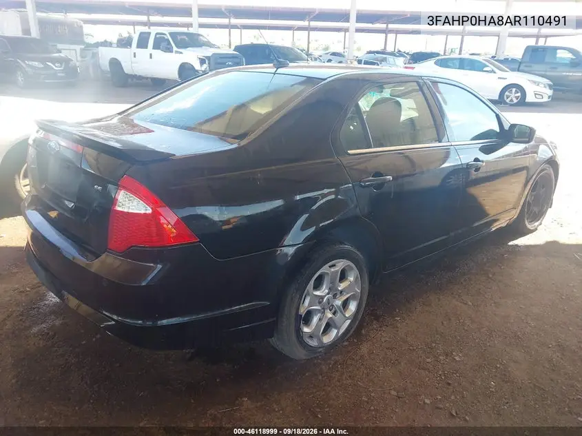2010 FORD FUSION VIN 3FAHP0HA8AR110491 — фото 4