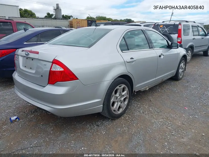 2010 FORD FUSION VIN 3FAHP0HA3AR405840 — фото 4