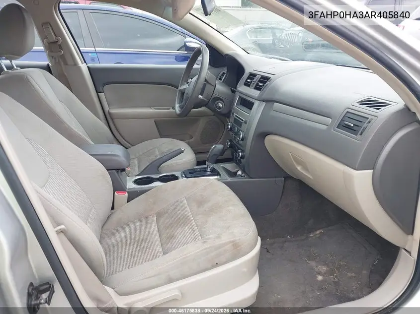 2010 FORD FUSION VIN 3FAHP0HA3AR405840 — фото 5