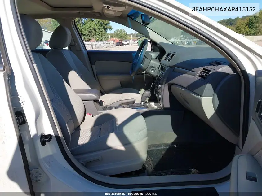 2010 FORD FUSION VIN 3FAHP0HAXAR415152 — фото 5