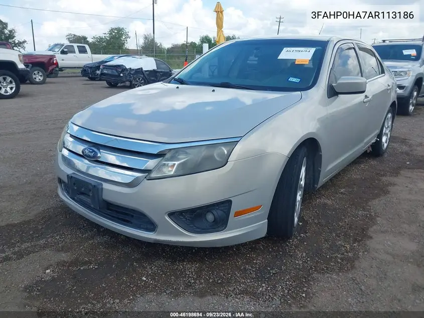 2010 FORD FUSION VIN 3FAHP0HA7AR113186 — фото 2