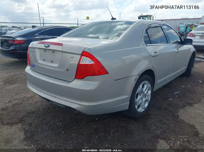 2010 FORD FUSION VIN 3FAHP0HA7AR113186 — фото 4