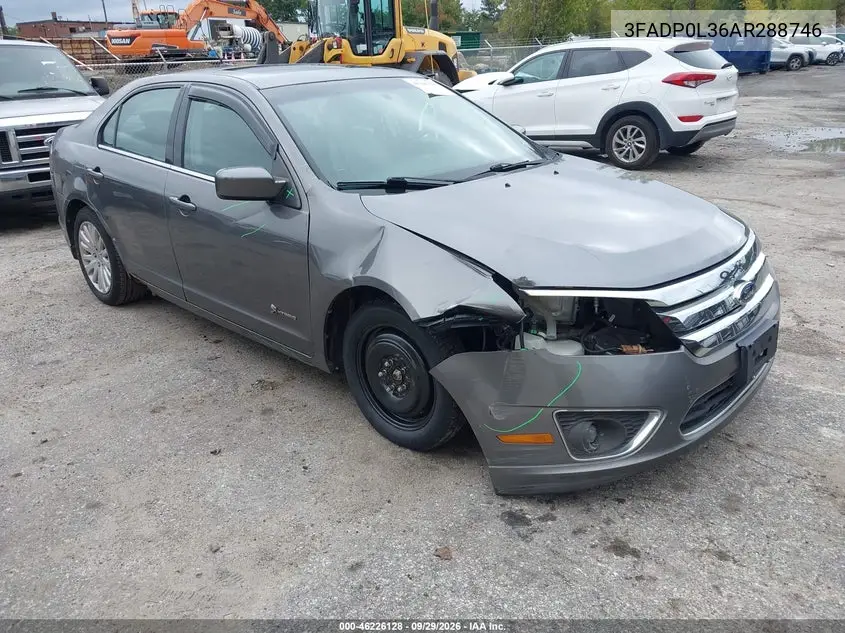 FORD FUSION 2010, VIN 3FADP0L36AR288746