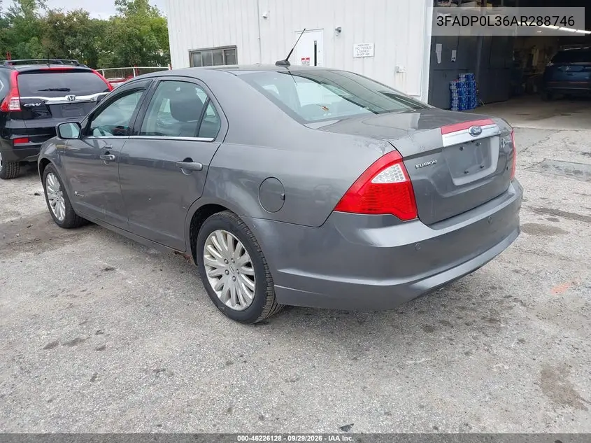 2010 FORD FUSION VIN 3FADP0L36AR288746 — фото 3