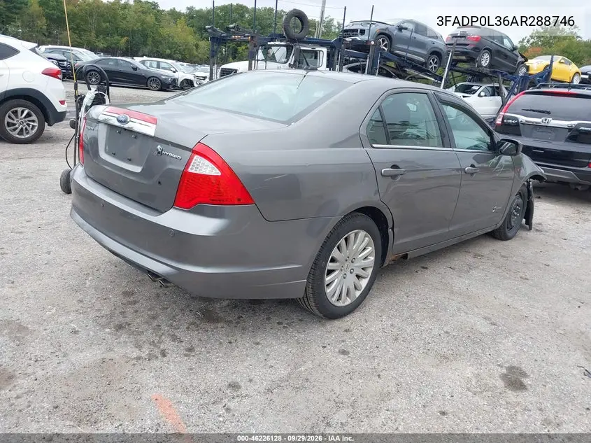 2010 FORD FUSION VIN 3FADP0L36AR288746 — фото 4