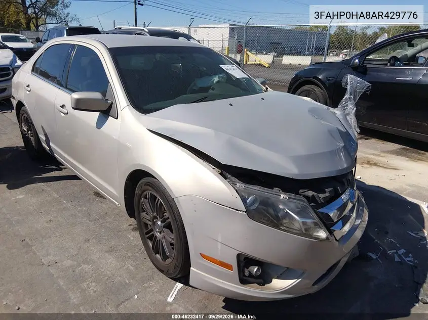 FORD FUSION 2010, VIN 3FAHP0HA8AR429776