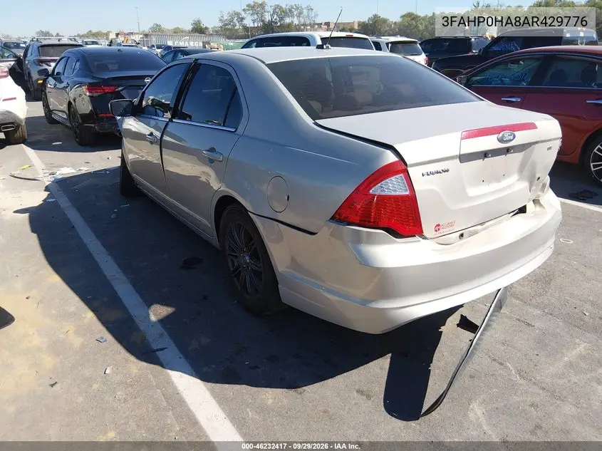 2010 FORD FUSION VIN 3FAHP0HA8AR429776 — фото 3