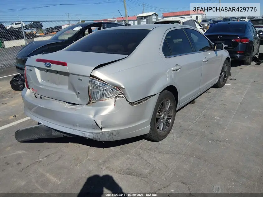 2010 FORD FUSION VIN 3FAHP0HA8AR429776 — фото 4