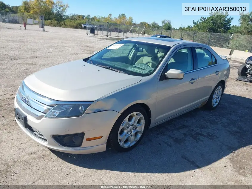 2010 FORD FUSION VIN 3FAHP0HAXAR350013 — фото 2