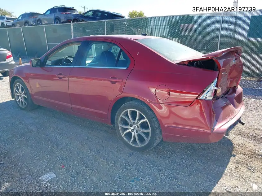 2010 FORD FUSION VIN 3FAHP0HA2AR197739 — фото 3