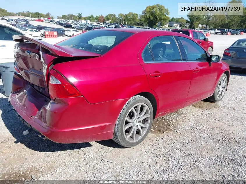 2010 FORD FUSION VIN 3FAHP0HA2AR197739 — фото 4