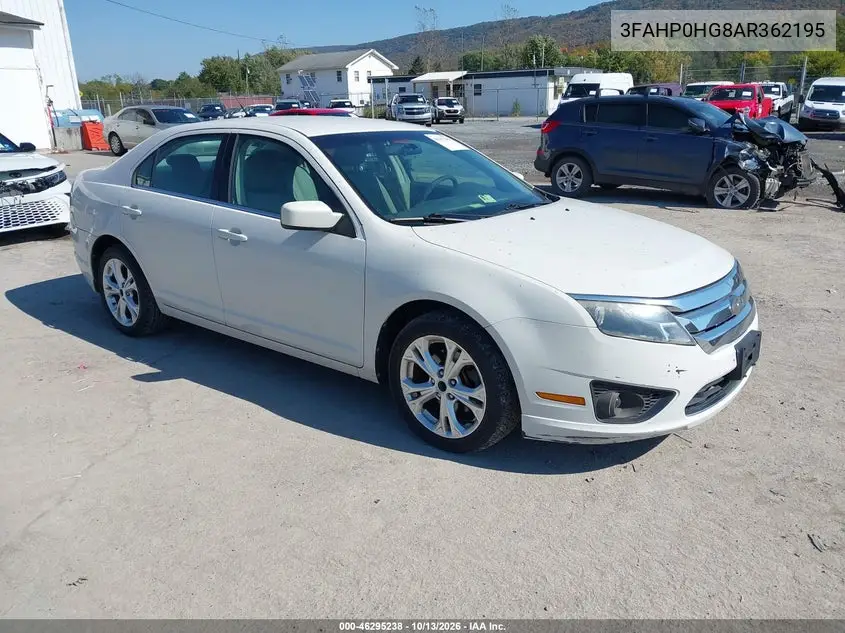 FORD FUSION 2010, VIN 3FAHP0HG8AR362195