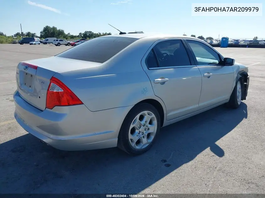 2010 FORD FUSION VIN 3FAHP0HA7AR209979 — фото 4