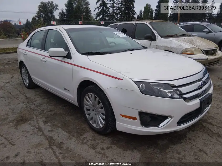 FORD FUSION 2010, VIN 3FADP0L36AR395179