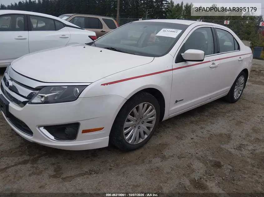 2010 FORD FUSION VIN 3FADP0L36AR395179 — фото 2
