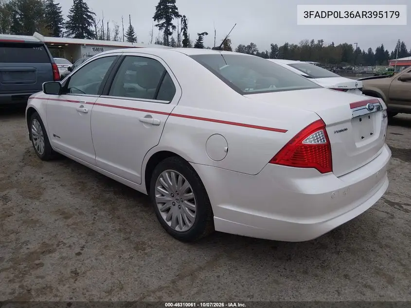2010 FORD FUSION VIN 3FADP0L36AR395179 — фото 3