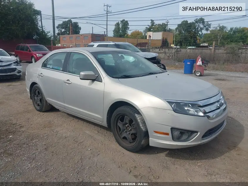 FORD FUSION 2010, VIN 3FAHP0HA8AR215290
