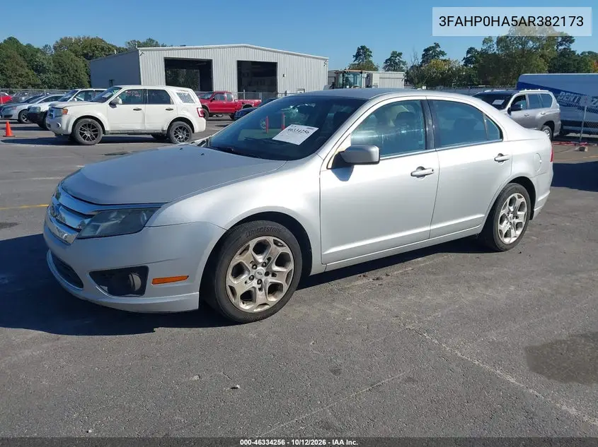 2010 FORD FUSION VIN 3FAHP0HA5AR382173 — фото 2