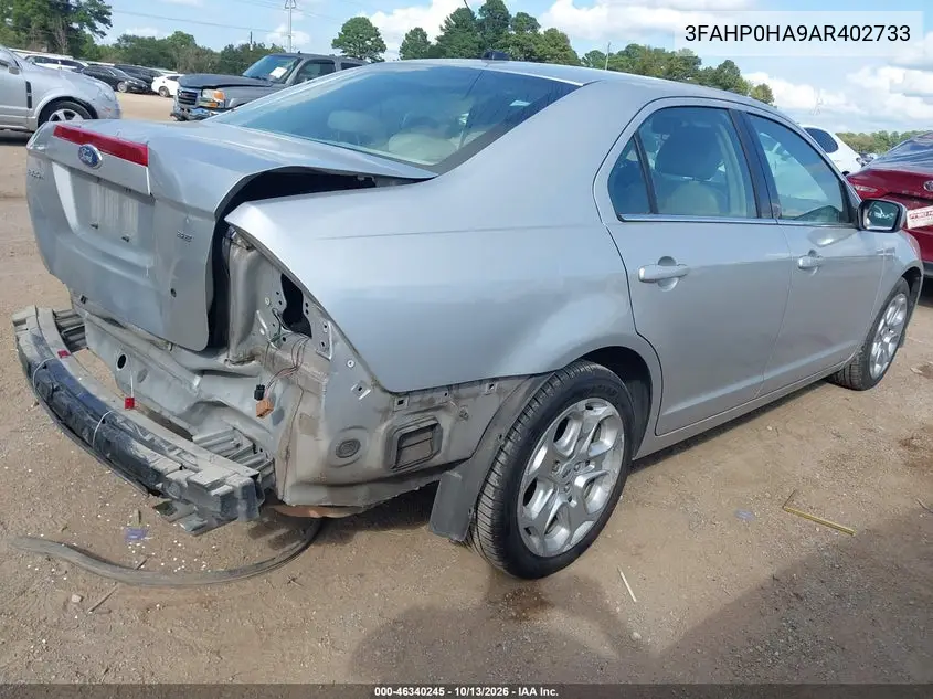 2010 FORD FUSION VIN 3FAHP0HA9AR402733 — фото 4