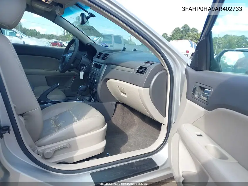 2010 FORD FUSION VIN 3FAHP0HA9AR402733 — фото 5