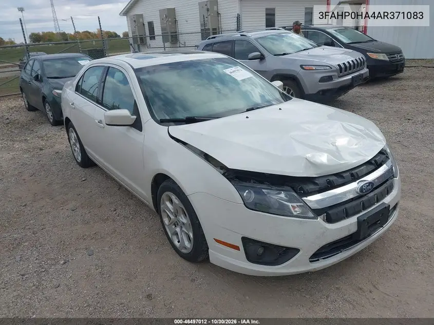 FORD FUSION 2010, VIN 3FAHP0HA4AR371083