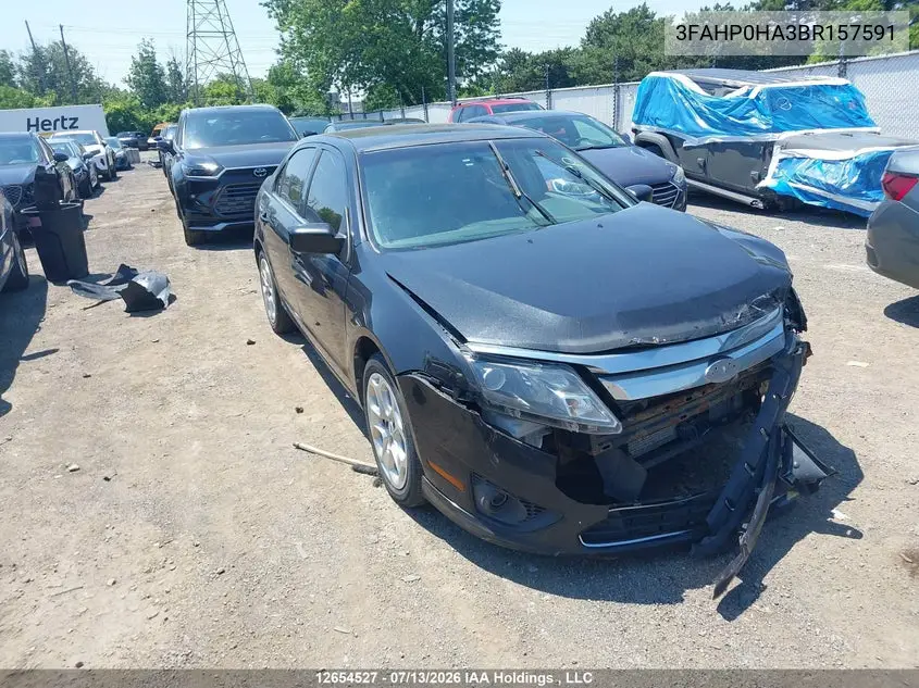 FORD FUSION 2011, VIN 3FAHP0HA3BR157591