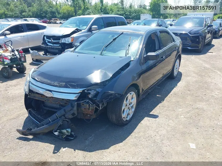 2011 FORD FUSION VIN 3FAHP0HA3BR157591 — фото 2