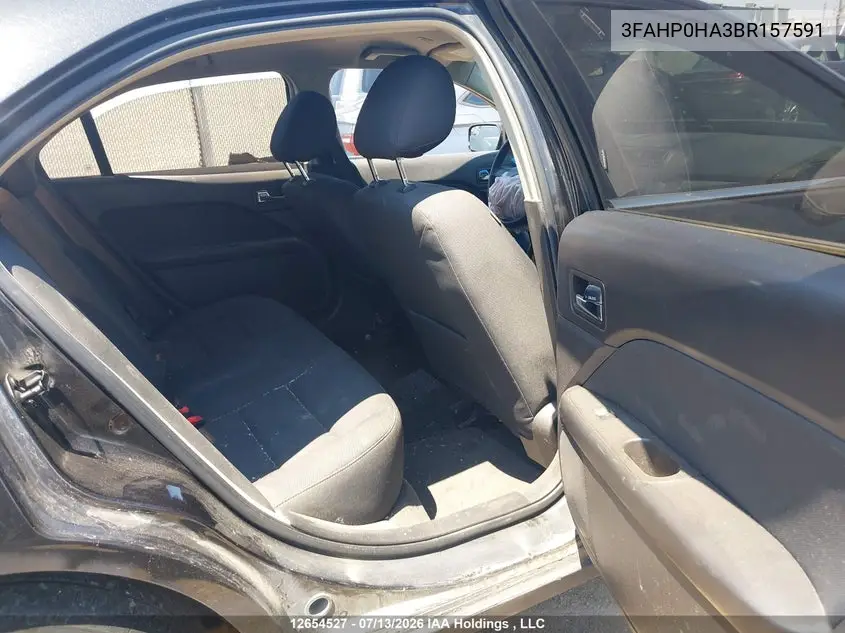 2011 FORD FUSION VIN 3FAHP0HA3BR157591 — фото 8