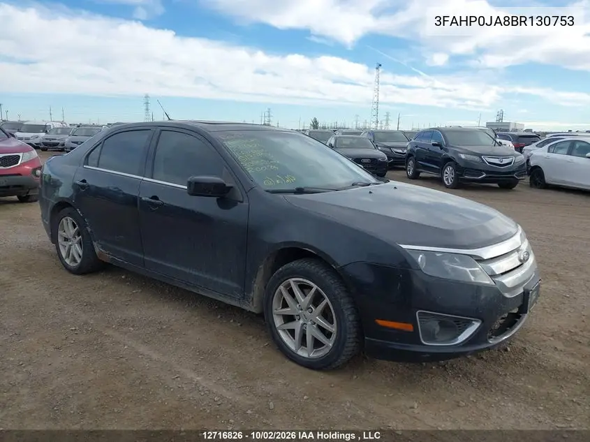 FORD FUSION 2011, VIN 3FAHP0JA8BR130753