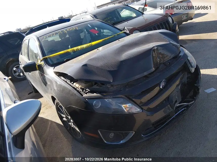 FORD FUSION 2011, VIN 3FAHP0JG2BR169861