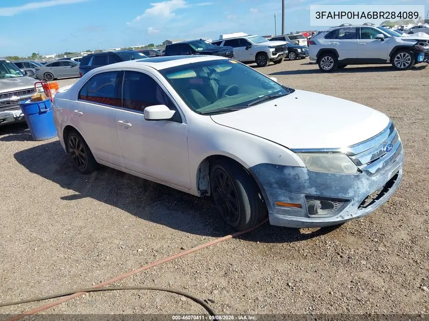 FORD FUSION 2011, VIN 3FAHP0HA6BR284089