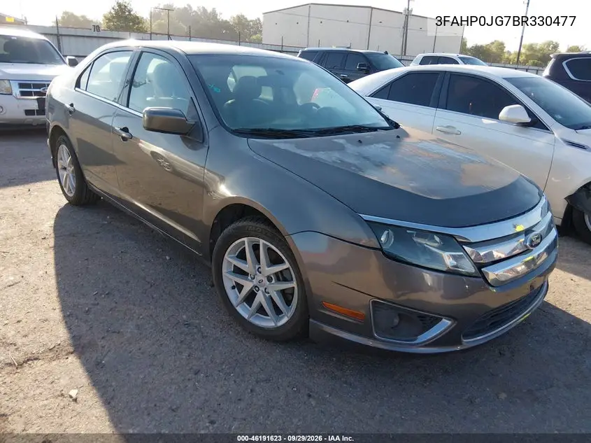 FORD FUSION 2011, VIN 3FAHP0JG7BR330477
