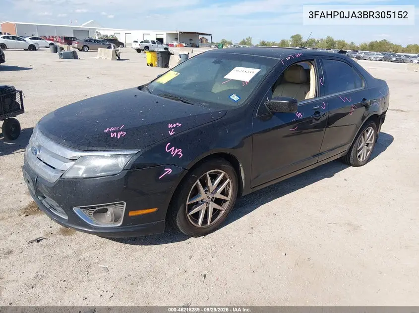 2011 FORD FUSION VIN 3FAHP0JA3BR305152 — фото 2