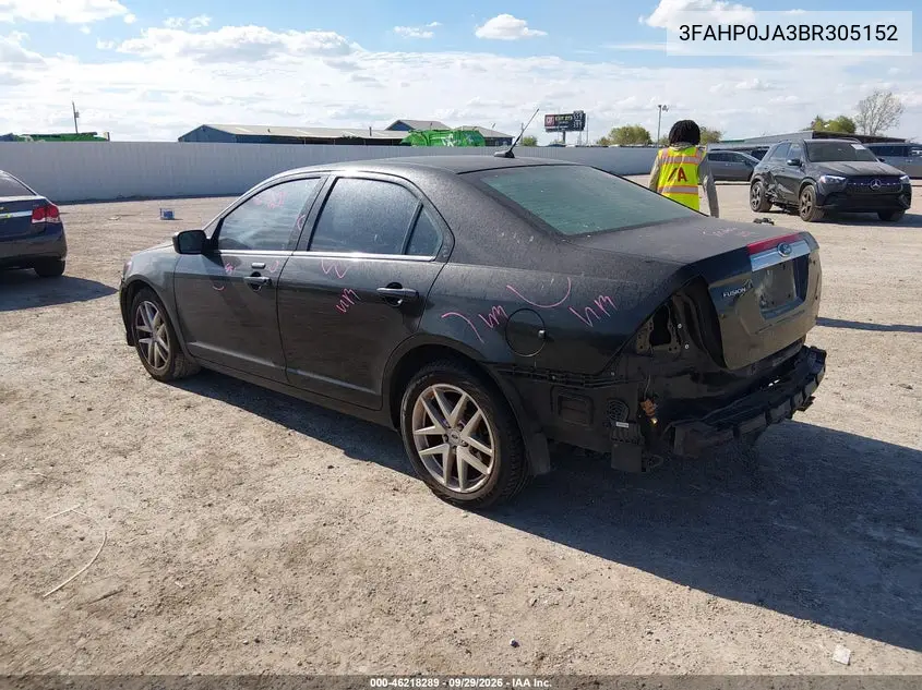 2011 FORD FUSION VIN 3FAHP0JA3BR305152 — фото 3