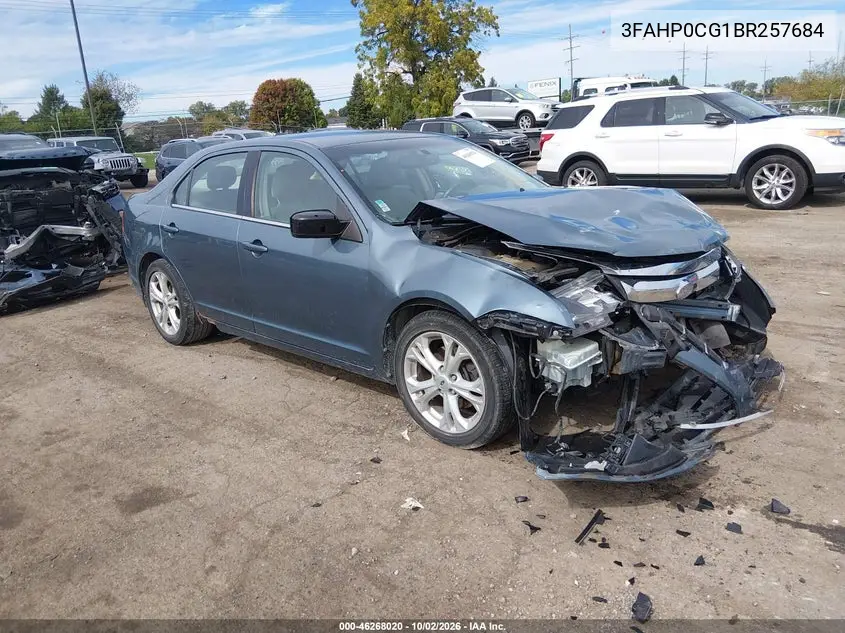 FORD FUSION 2011, VIN 3FAHP0CG1BR257684