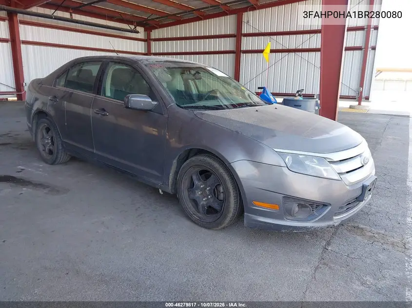 FORD FUSION 2011, VIN 3FAHP0HA1BR280080