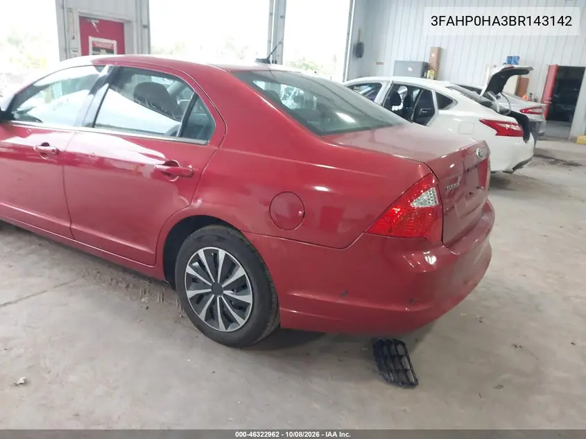 2011 FORD FUSION VIN 3FAHP0HA3BR143142 — фото 6