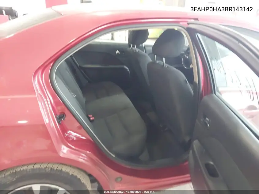 2011 FORD FUSION VIN 3FAHP0HA3BR143142 — фото 8