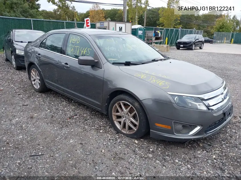 FORD FUSION 2011, VIN 3FAHP0JG1BR122241