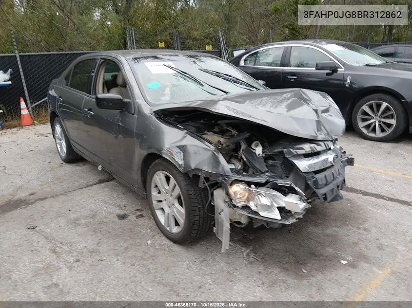 FORD FUSION 2011, VIN 3FAHP0JG8BR312862